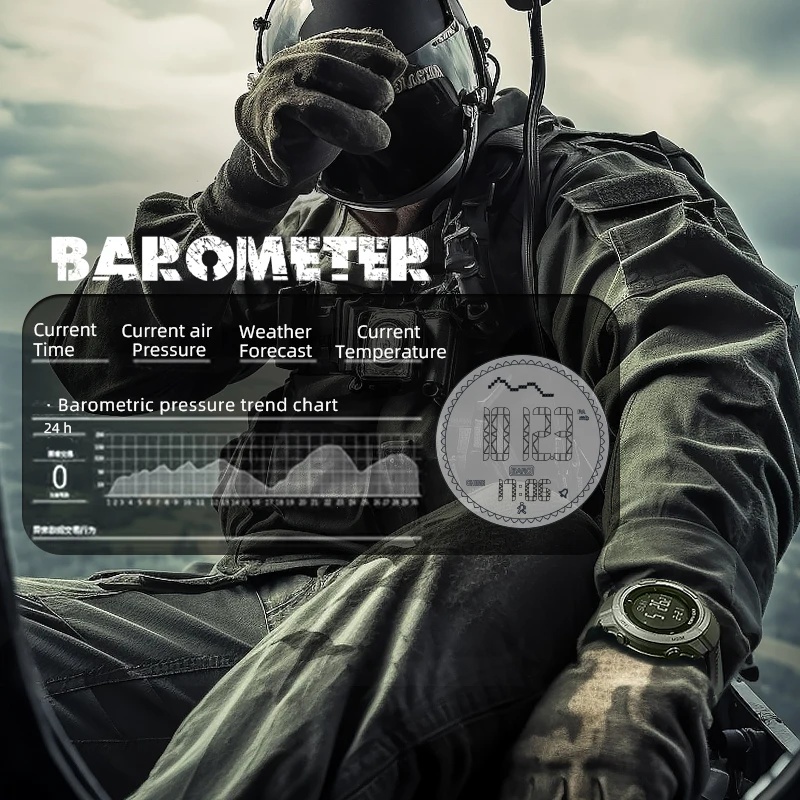 Montre numérique pour homme NO - Altimeter Compass Watch avis et prix