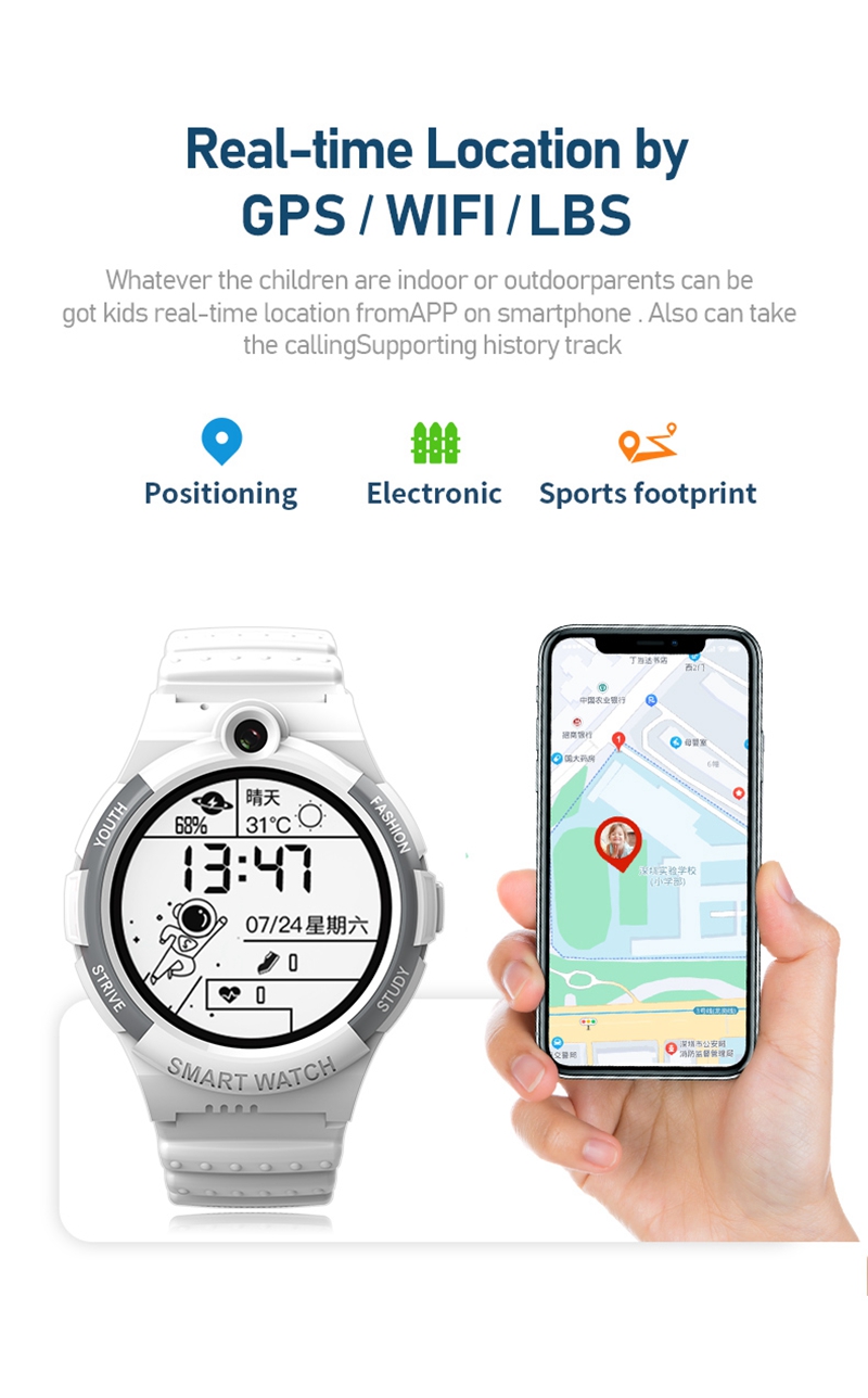 WONLEX-Montre connectée KT25S  - Smartwatch Watches For Kids With Gps avis et prix
