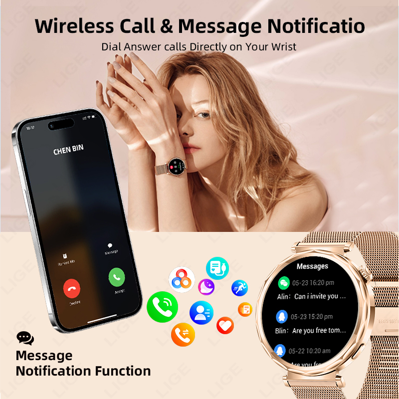 LIGE montre intelligente femme - Watches Ladies Smartwatch avis et prix