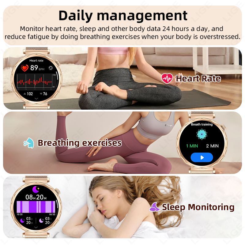 LIGE montre intelligente femme - Watches Ladies Smartwatch avis et prix