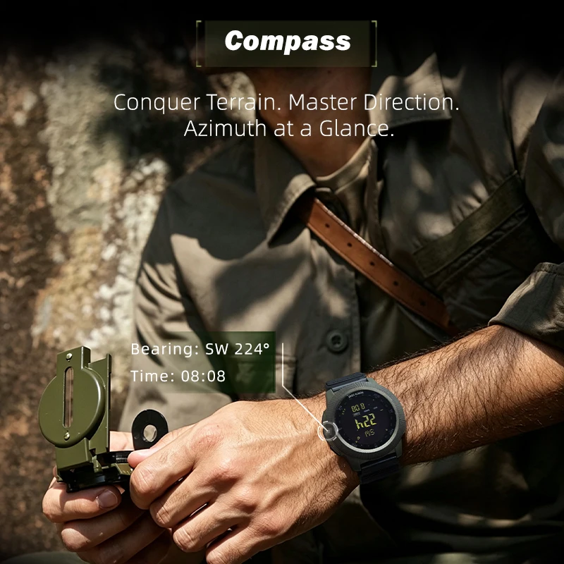 Montre numérique pour homme NO - Altimeter Compass Watch avis et prix