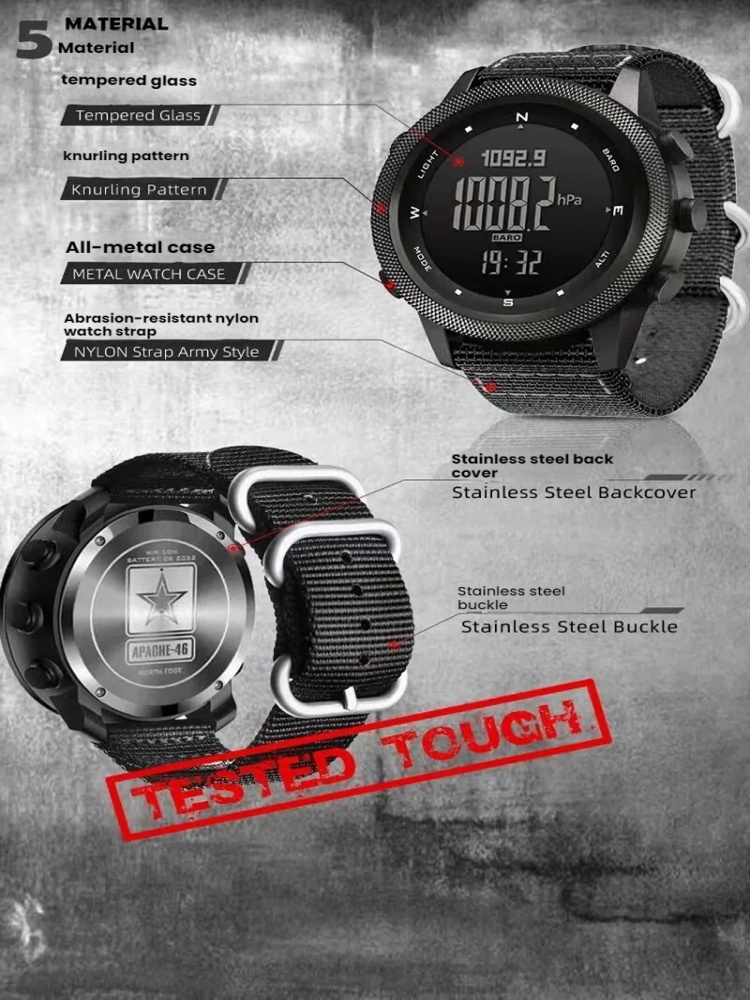 Montre de sport d'extérieur po - Altimeter Compass Watch avis et prix