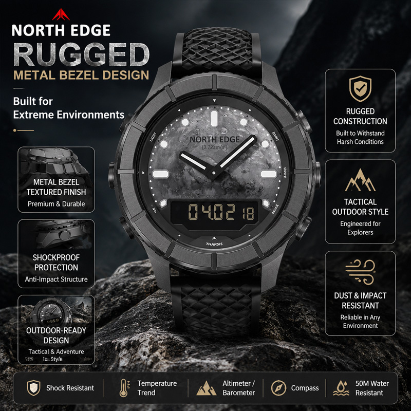 NORTH EDGE 2026 THARSIS Montre - Altimeter Compass Watch avis et prix