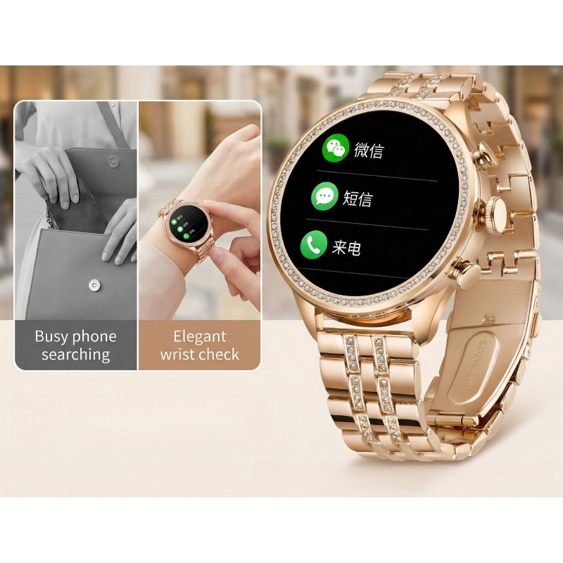Montre connectée pour femme GE - Watches Ladies Smartwatch avis et prix