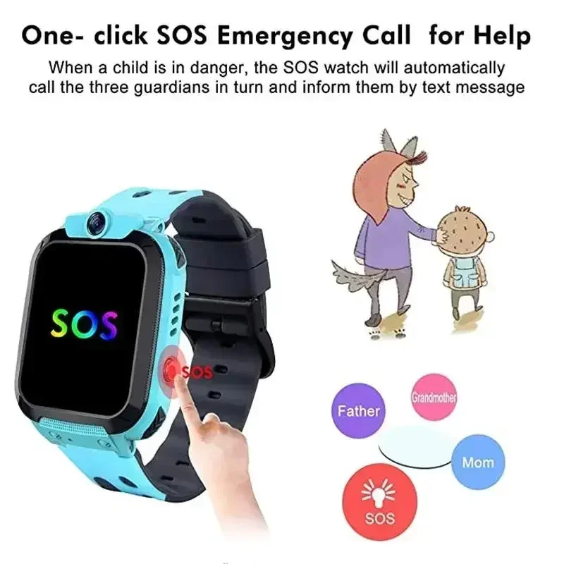 Nouvelle montre connectée Leno - Smartwatch Watches For Kids With Gps avis et prix