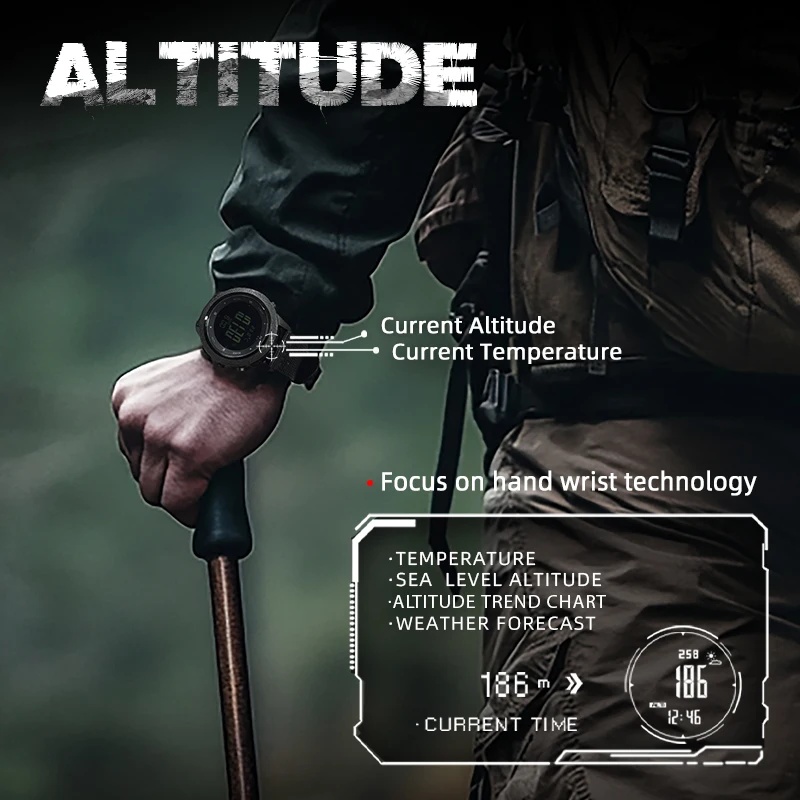 Montre numérique d'extérieur p - Altimeter Compass Watch avis et prix