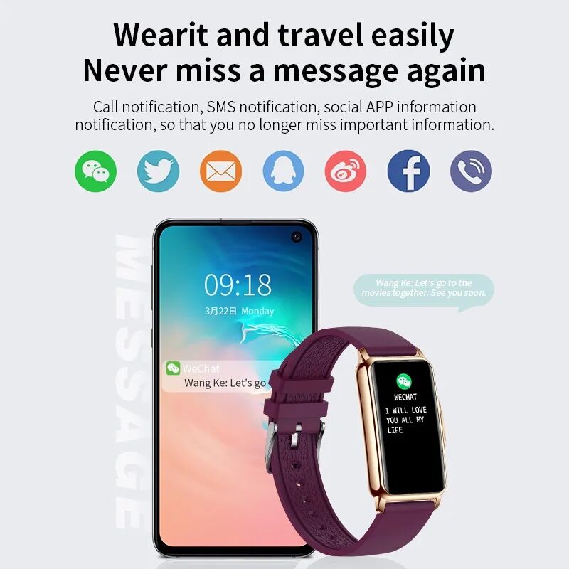 LIGE hommes bande intelligente - Watches Ladies Smartwatch avis et prix